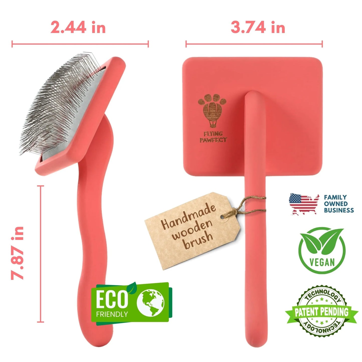 Eco-Friendly Flat Slicker Brush
