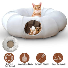 Indoor Cat Tunnel Bed