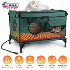 Waterproof Heated Cat House