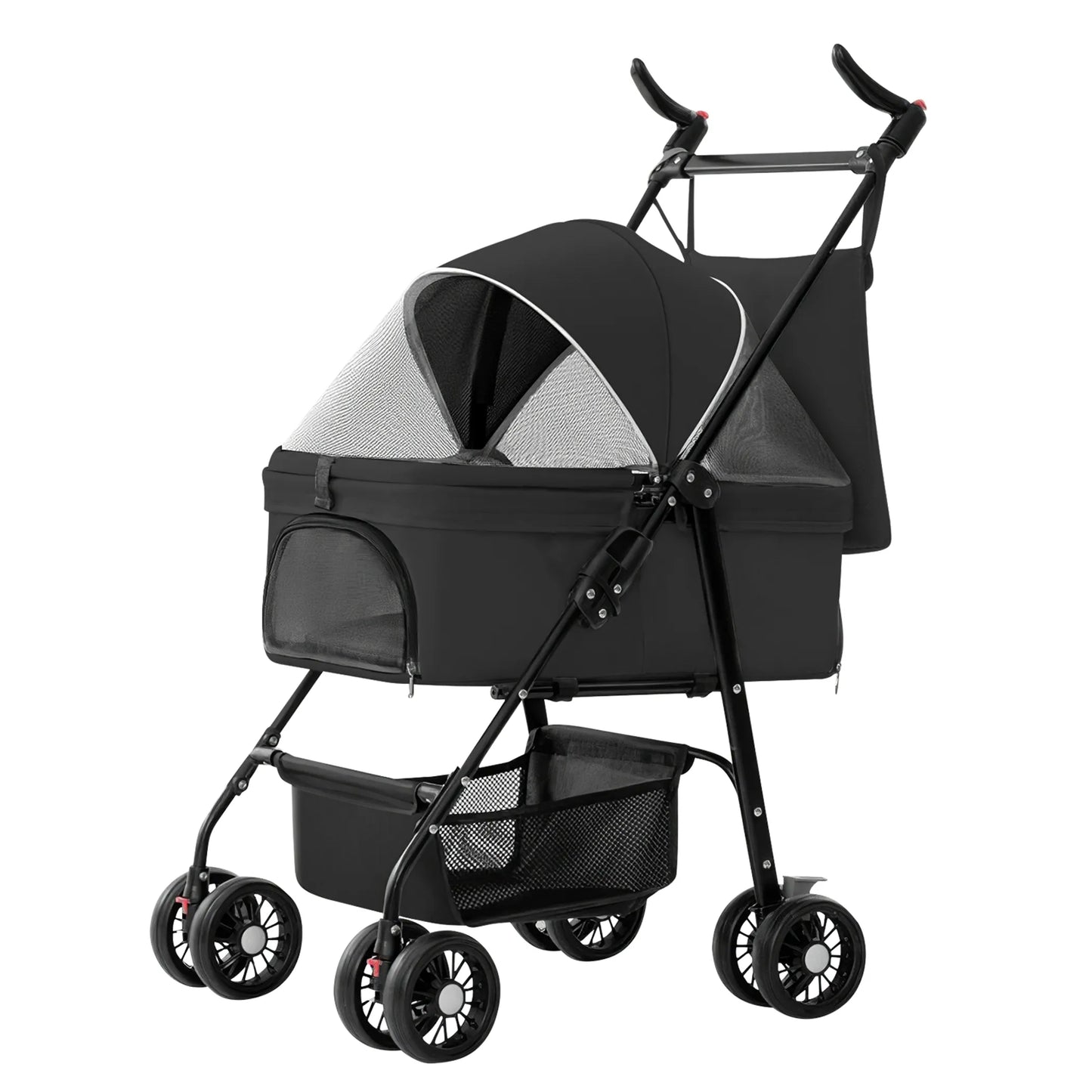 Foldable 4-Wheel Pet Stroller