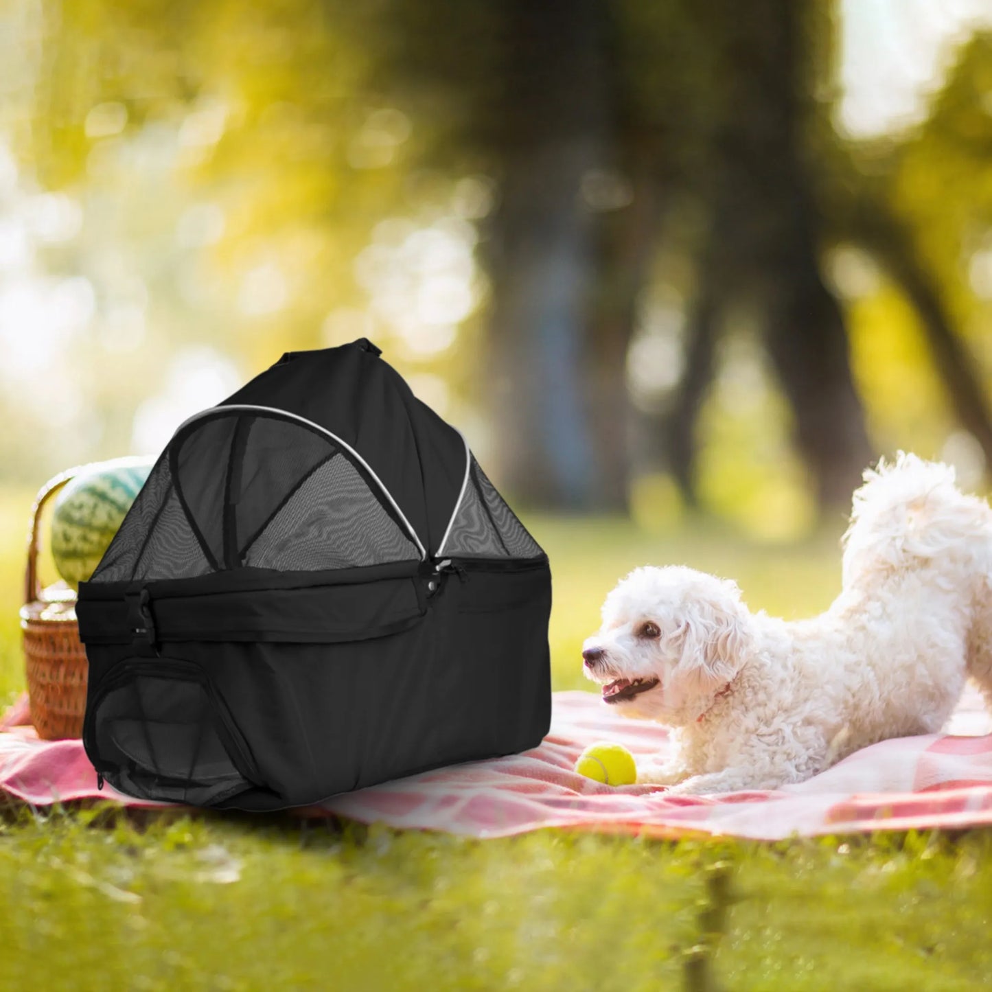 Foldable 4-Wheel Pet Stroller