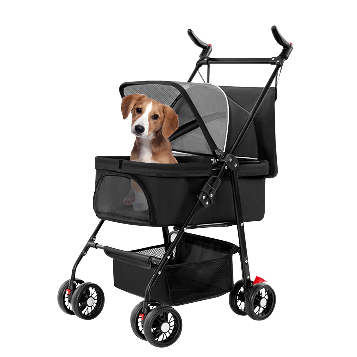 Foldable 4-Wheel Pet Stroller