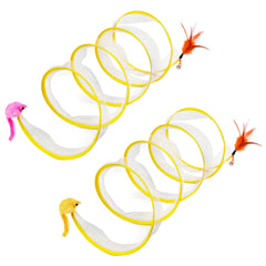 2Pcs Foldable Cat Tunnel