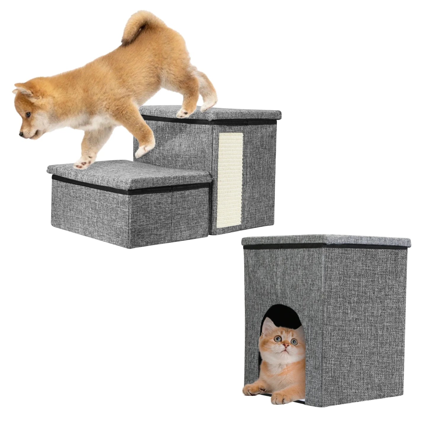 4‑in‑1 Foldable Pet Stair